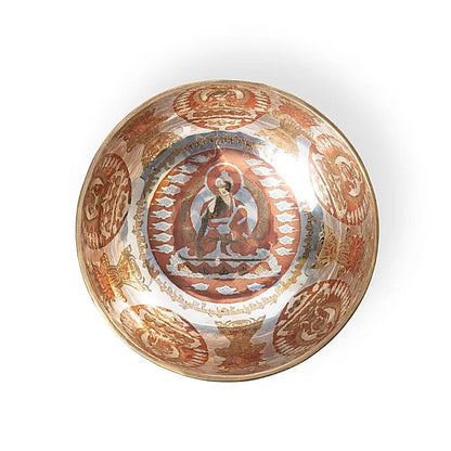 Cuenco sonoro plateado Buda Shakyamuni al por mayor thumb