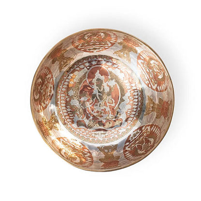 Versilberte Klangschale Green Tara großhandel thumb