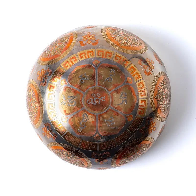Versilberte Klangschale Green Tara kaufen