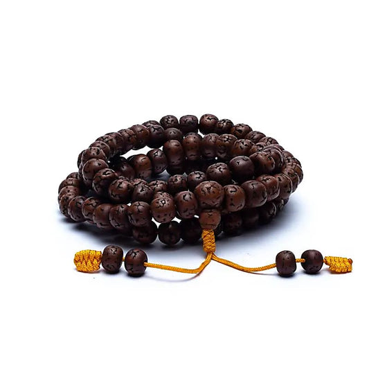 Mala Rudraksha 108 Perlen poliert