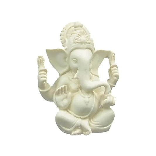 Estatua blanca de Ganesh