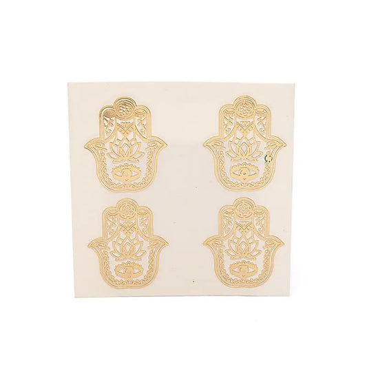 Metalen sticker Fatima's hand goud 4x