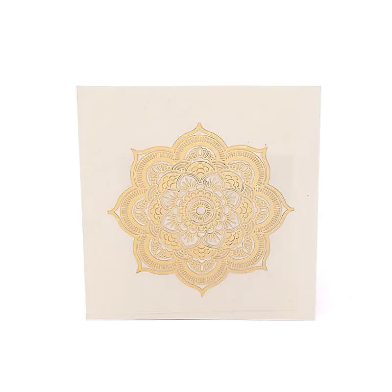 Metallaufkleber Mandala gold