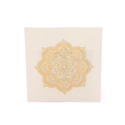 Metalen sticker Mandala goud