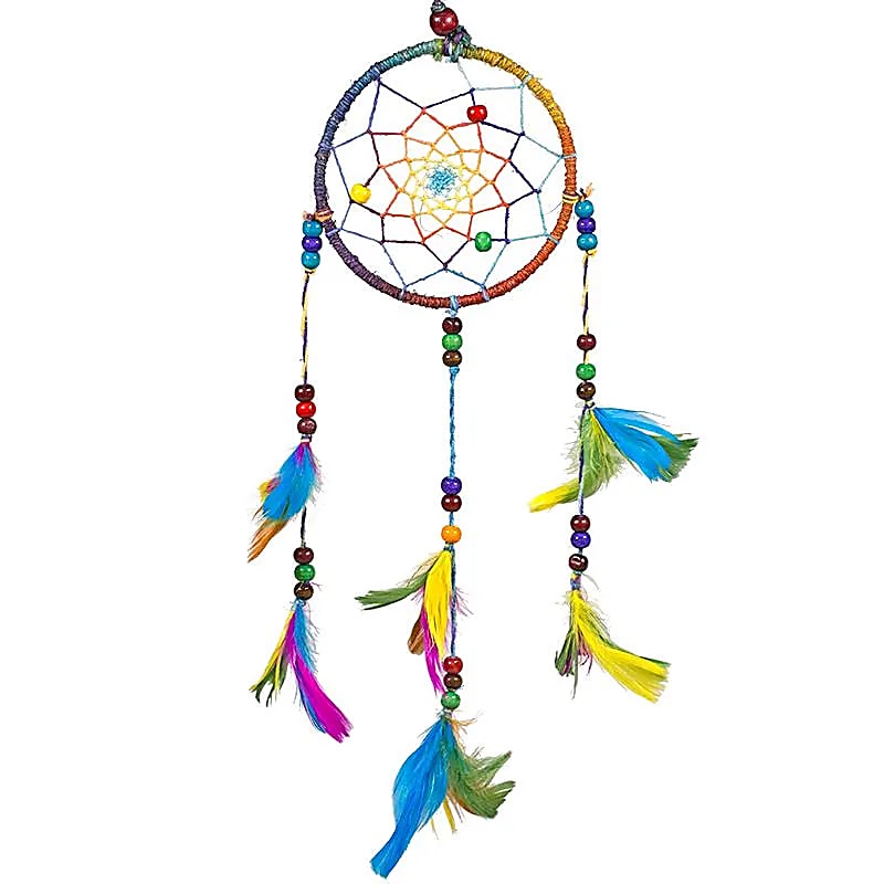 Atrapasueños cáñamo arco iris S