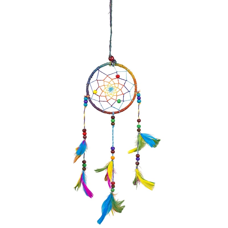 Atrapasueños cáñamo arco iris S