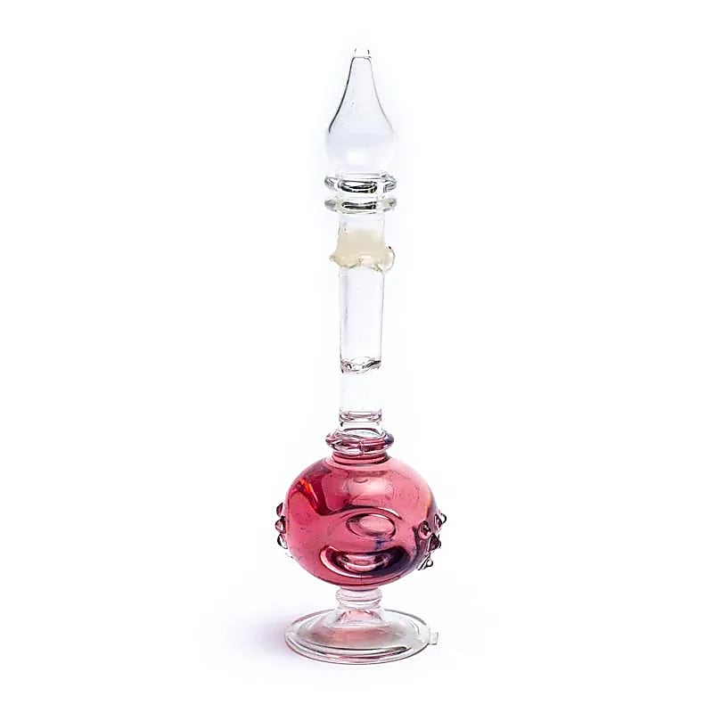 Aceite perfumado en botella de vidrio soplado Afrodesia