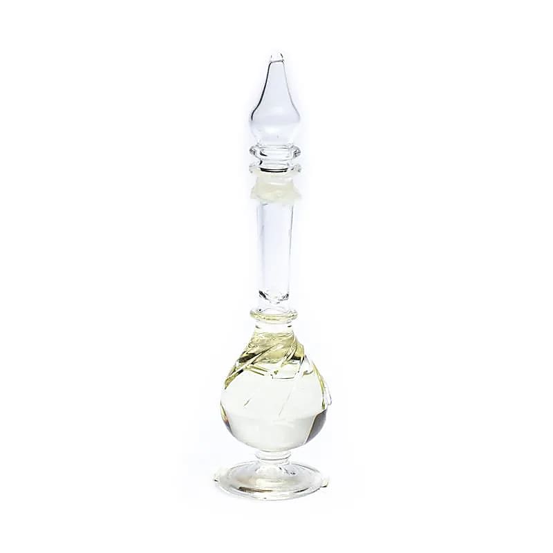 Duftöl in mundgeblasener Glasflasche Buddha Freude