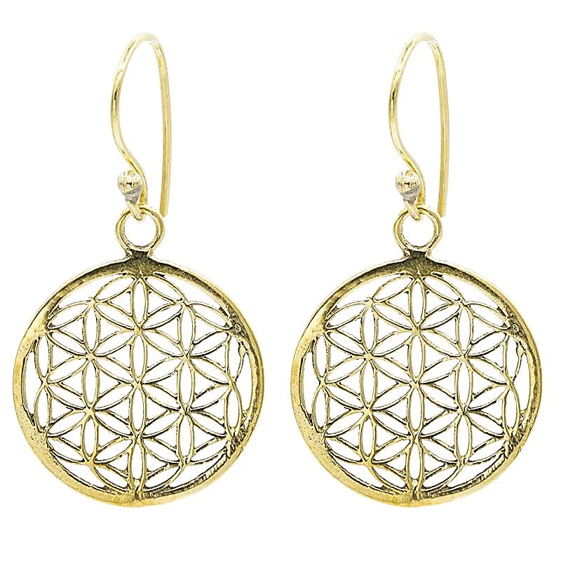 Pendientes flor de la vida