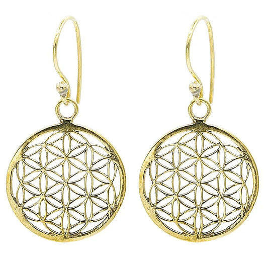 Pendientes flor de la vida