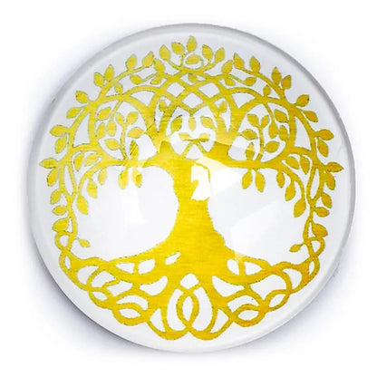Magnet Dekoration Lebensbaum goldfarben thumb