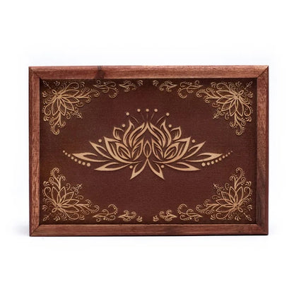 Caja de tarot de madera con Loto Madera thumb