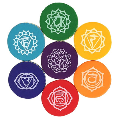 Buy Singing bowl cushion set 7 chakras thumb