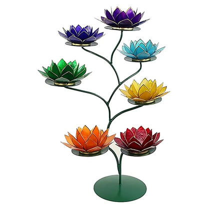 Chakra Lotus display groen + 21 sfeerlichten thumb
