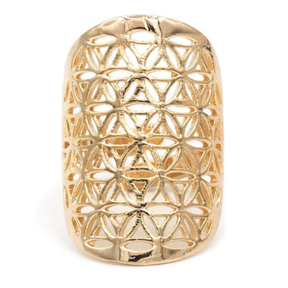 Ring Blume des Levens - Messing - goldfarbig kaufen thumb