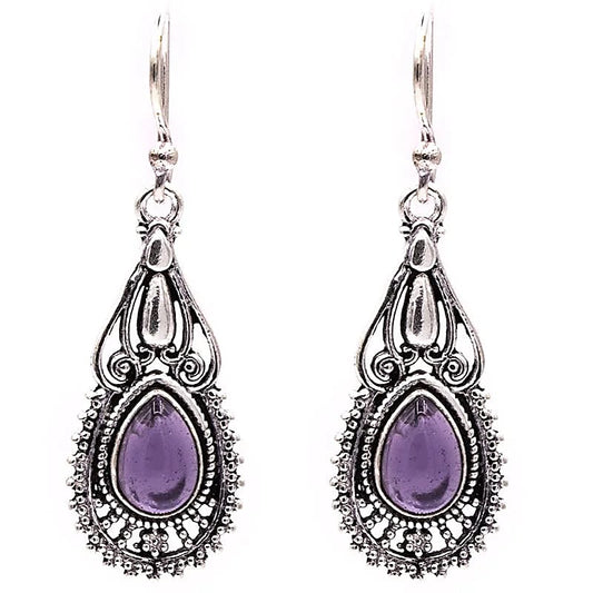 Ohrhänger Bohemien mit Amethyst