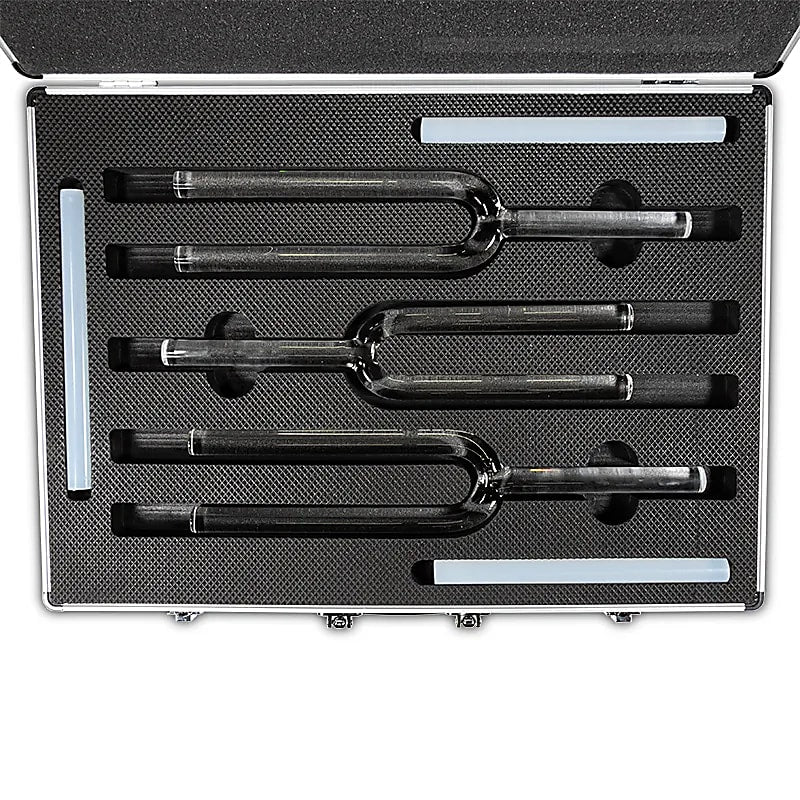 Set Diapasons Quartz cristal équilibrage des Chakra 440 Hz de gros