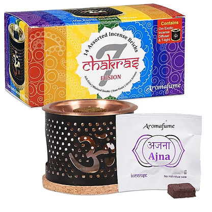 Aromafume Testset: Diffuser&Chakra Weihrauchblöckchen thumb