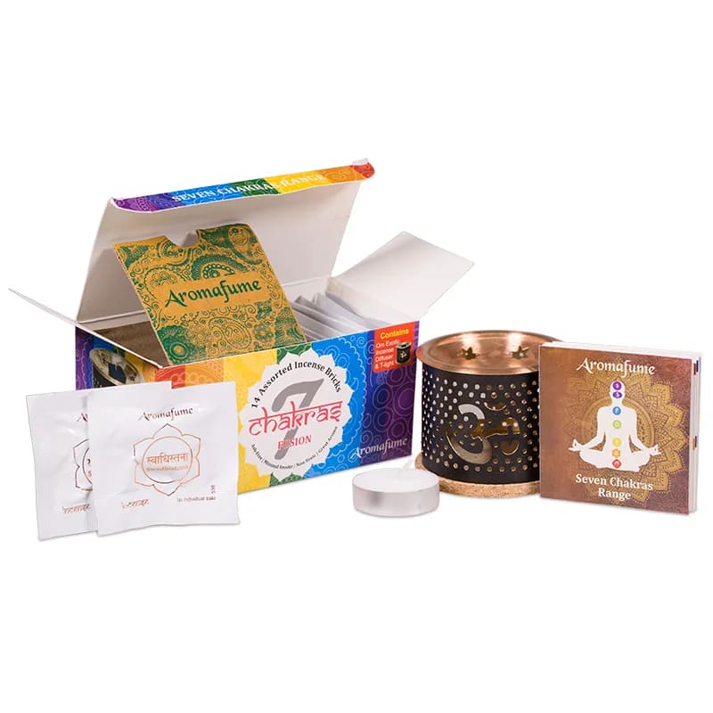 Aromafume Testset: Diffuser&amp;Chakra Weihrauchblöckchen großhandel