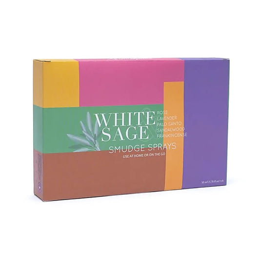 Witte salie smudge spray set van 6 Aromafume