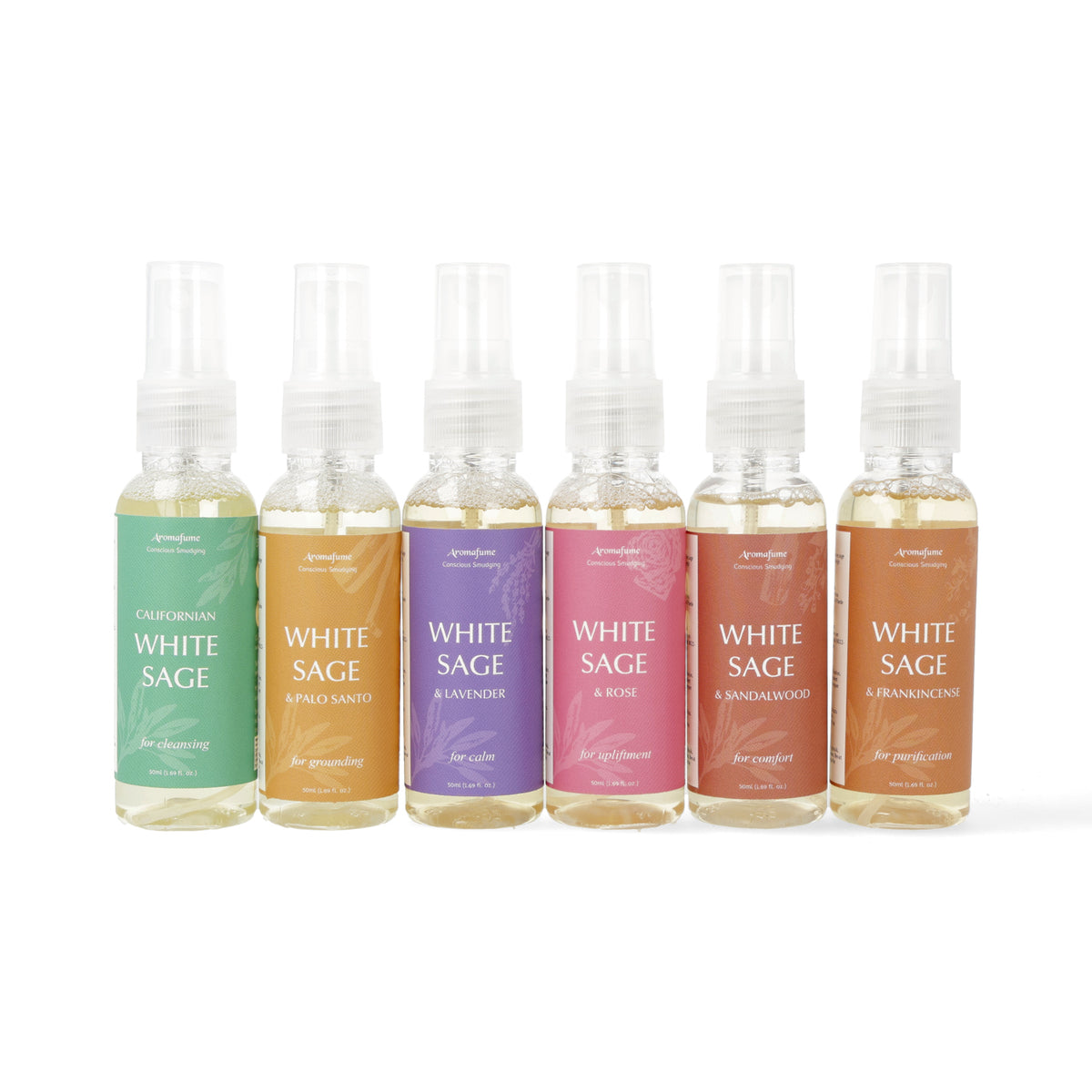 Aromafume Set de 6 smudge sprays de Salvia blanca