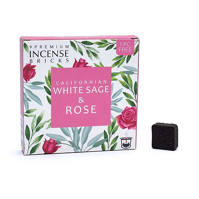 Aromafume Weihrauchblöcke Weißer Salbei & Rose