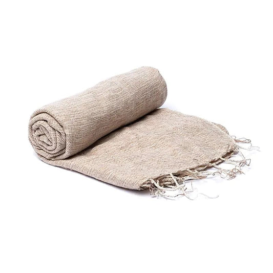 Meditationsschal cremeweiß