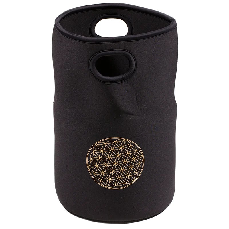 Klangschale Kristall F-Ton Blume des Lebens +Tasche großhandel