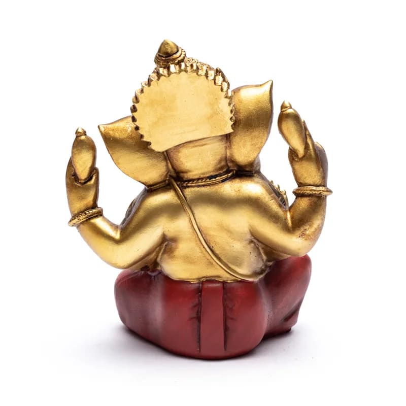 Ganesh Statue goldfarben Polyresin