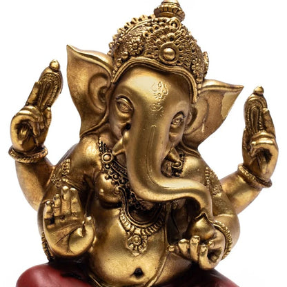 Ganesh Statue goldfarben Gold thumb