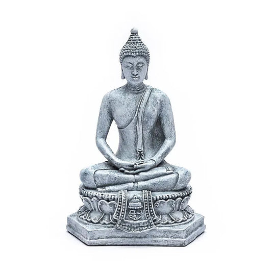 Meditatie boeddha Thailand grijs