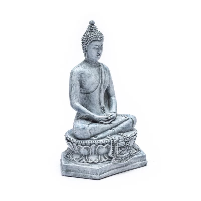 Buddha che medita Thailandia grigio