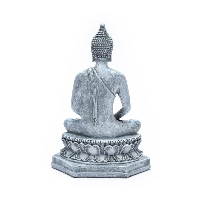 Buddha che medita Thailandia grigio
