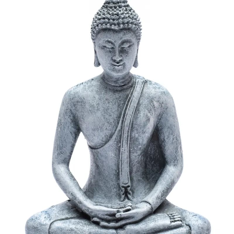 Buddha che medita Thailandia grigio Grigio