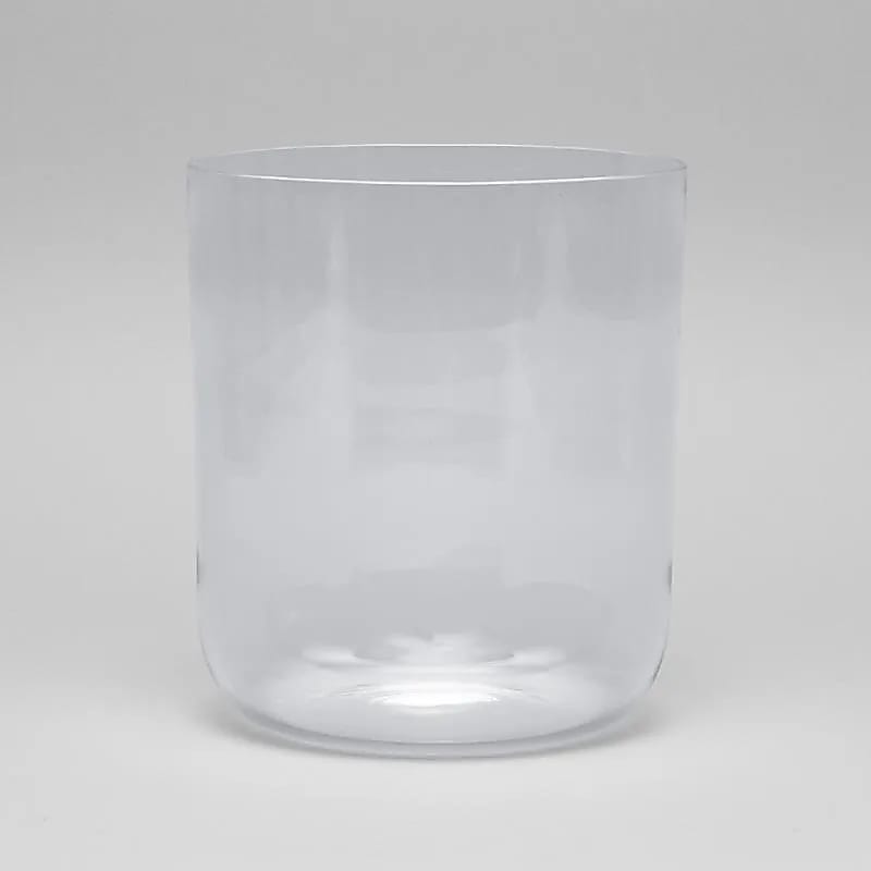 Cuenco de cristal transparente tono Fa 432 hz + bolsa