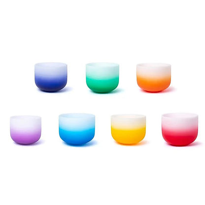 SET 7 campane di cristallo Aria gradient design 432 hz + 2 borse thumb