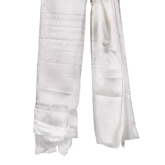 Kathag Tibetan shawl white XL