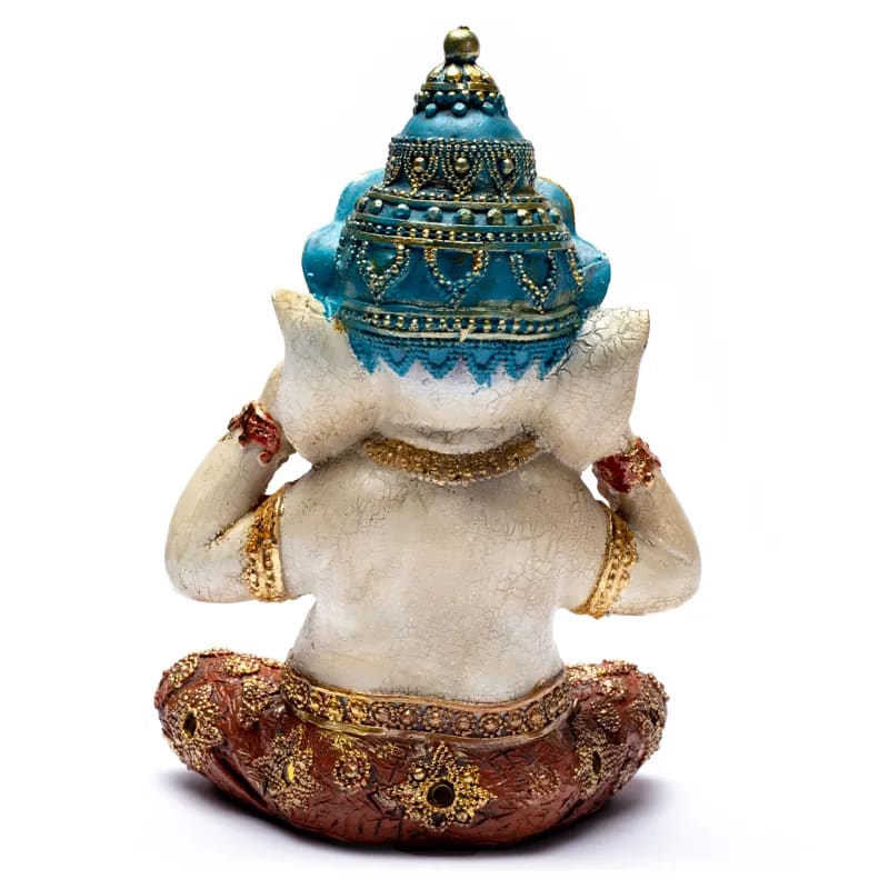 Statua di Ganesh Non sentire il male Poliresin