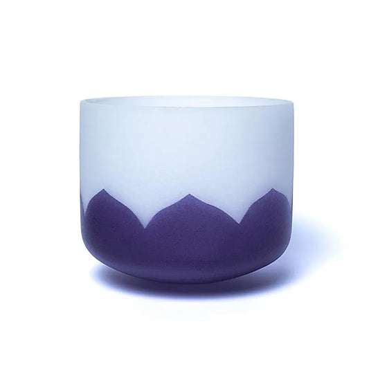 Crystal singing bowl lotus chakra 6 A-tone 432Hz