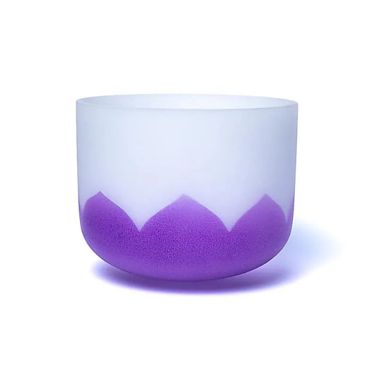 Crystal singing bowl lotus chakra 7 B-tone 432Hz