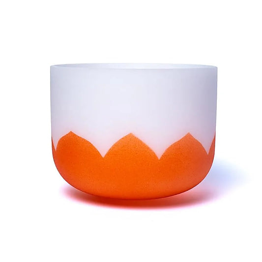 Crystal singing bowl lotus chakra 2 D-tone 432Hz