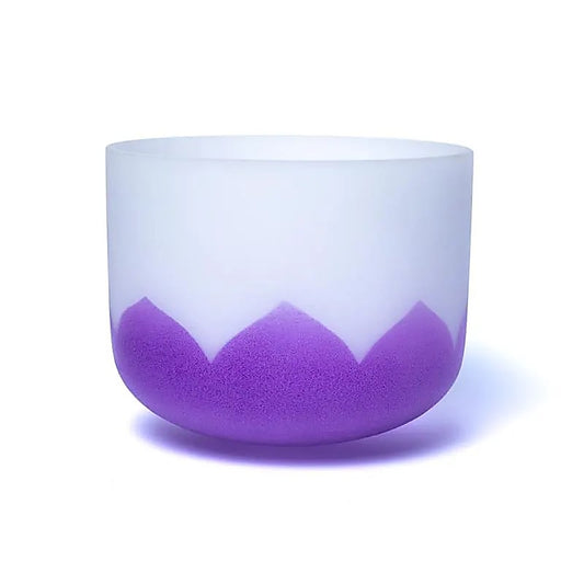 Crystal singing bowl lotus chakra 7 B-tone 432Hz
