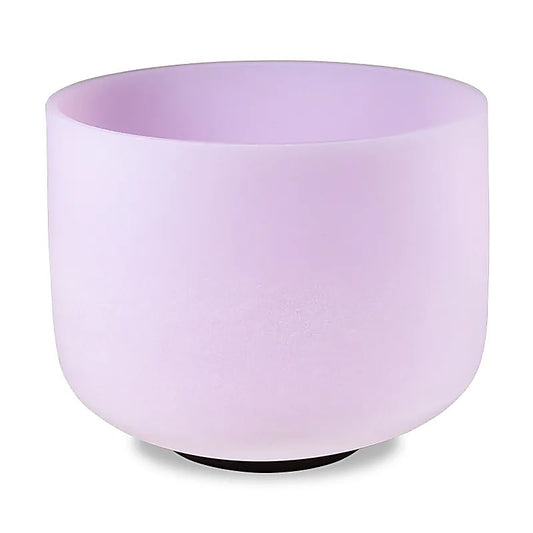 Cuenco cantador de cristal rosa nota C 432 Hz