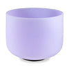 Cuenco cantador de cristal violeta nota C 432 Hz