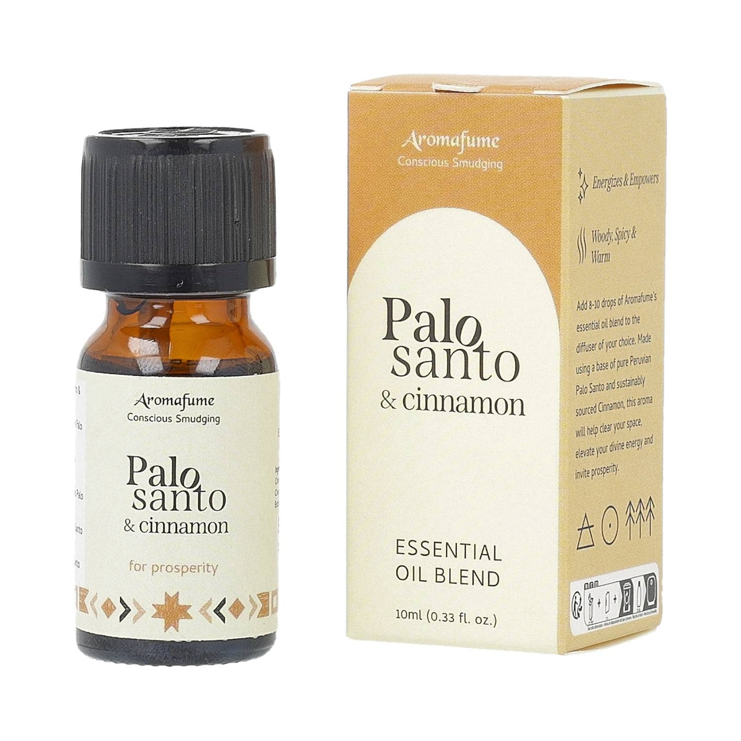 Aromafume miscela di oli essenziali Palo Santo e cannella