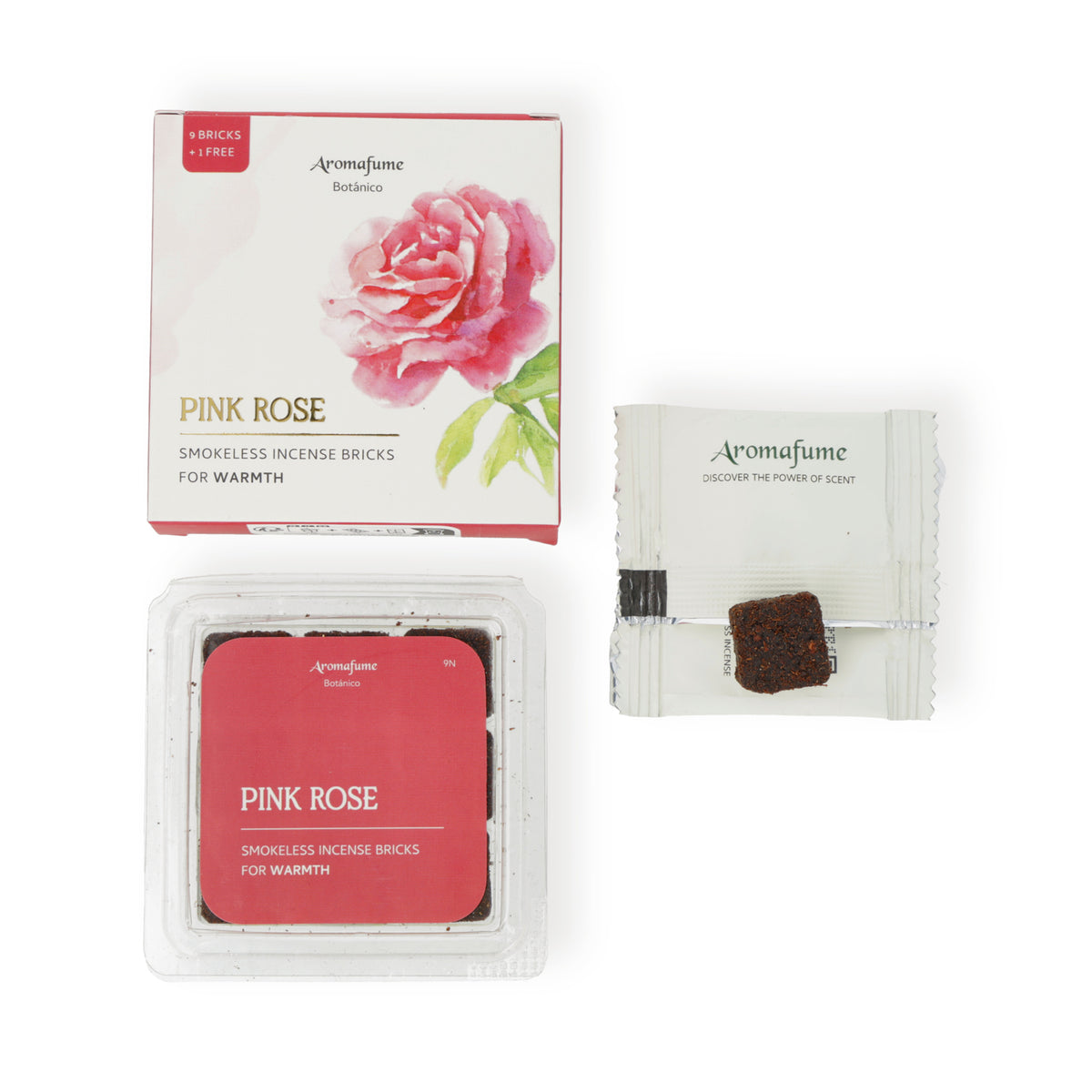 Aromafume wierookblokjes Botanica Pink Rose