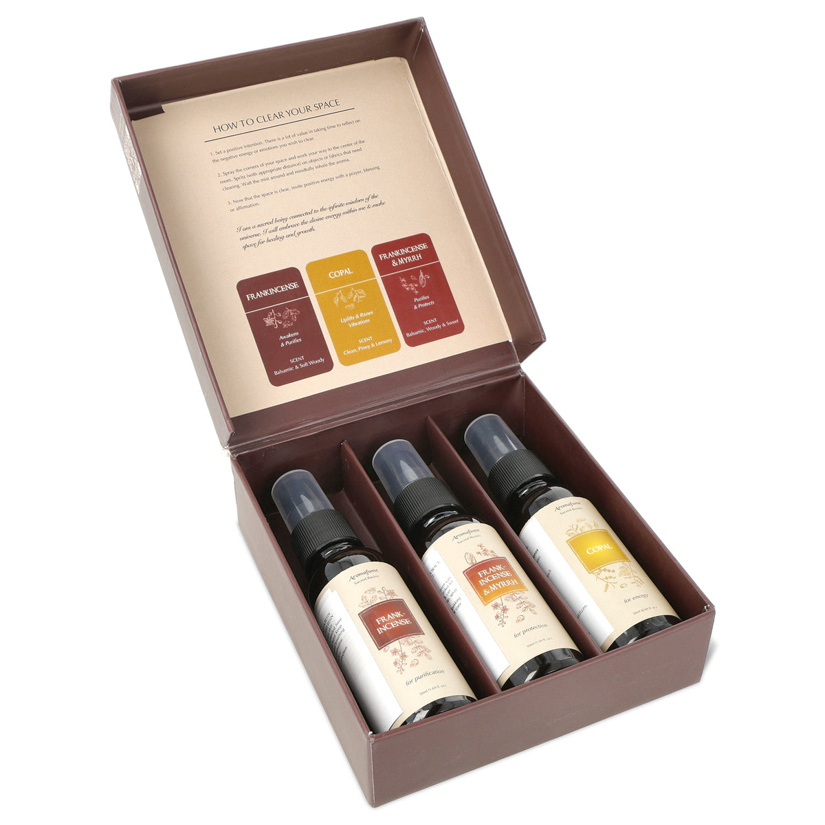 Aromafume Mini-Spray-Set Sacred Resins
