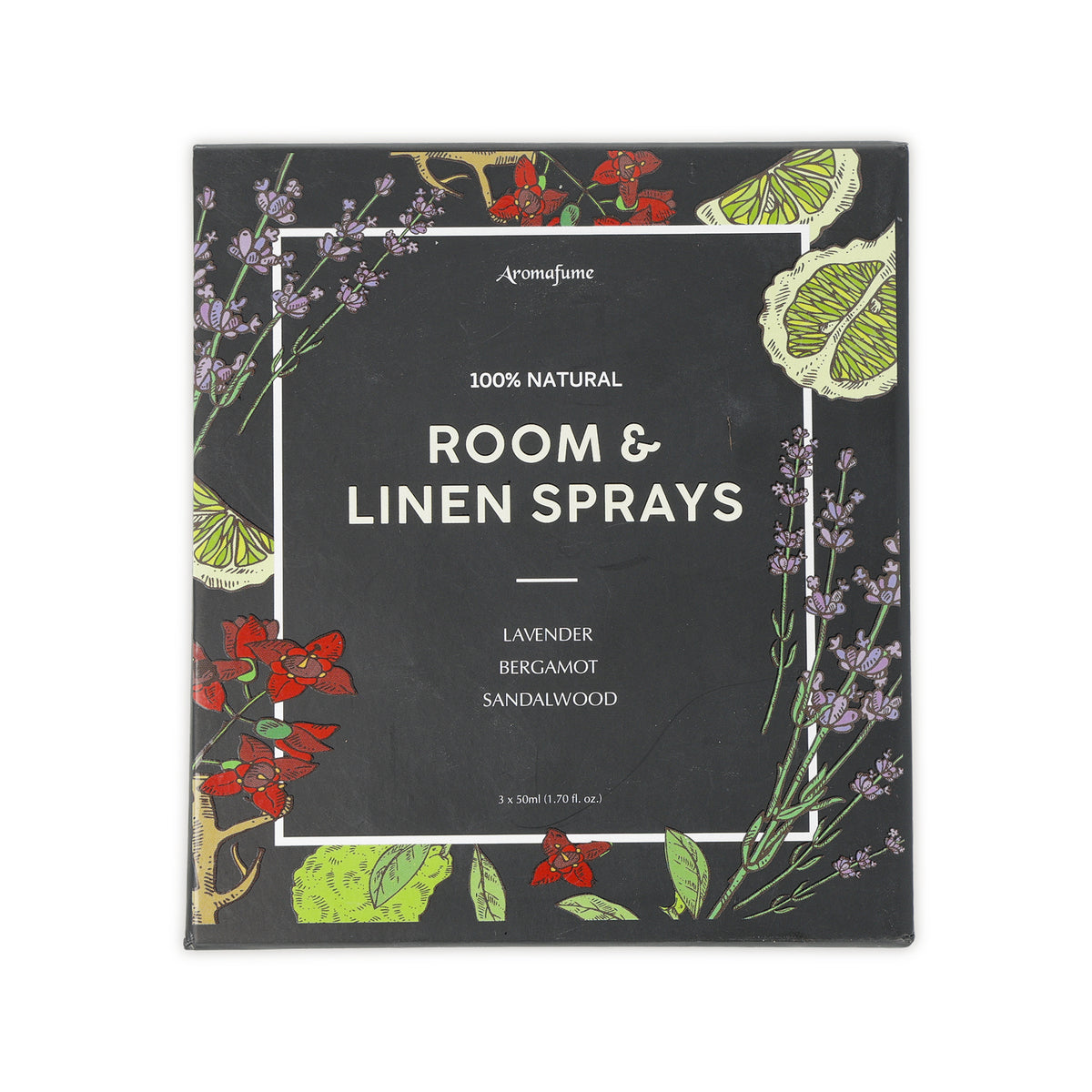Aromafume room &amp; linen spray set lavender, bergamot &amp; sandalwood wholesale