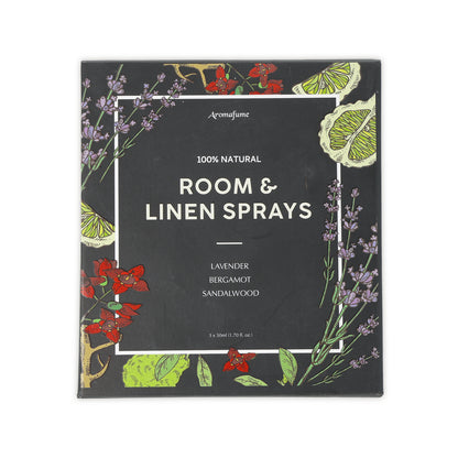 Aromafume room &amp; linen spray set lavender, bergamot &amp; sandalwood wholesale thumb