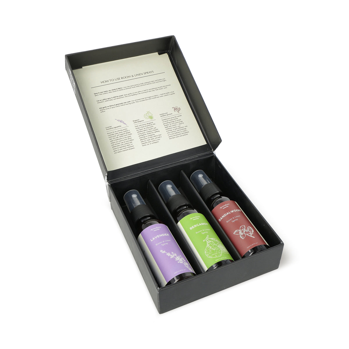Aromafume room & linen spray set lavender, bergamot & sandalwood